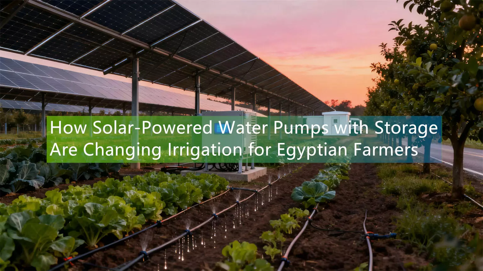 How Solar-Powered Water Pumps with Storage Are Changing Irrigation for Egyptian Farmers