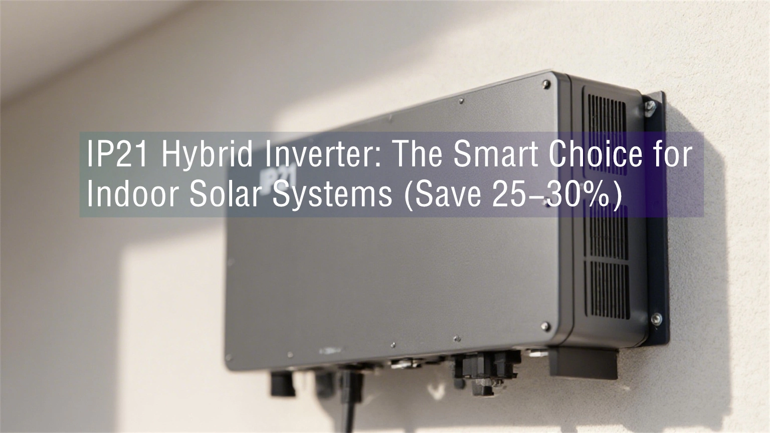 IP21 Hybrid Inverter: The Smart Choice for Indoor Solar Systems (Save 25-30%)