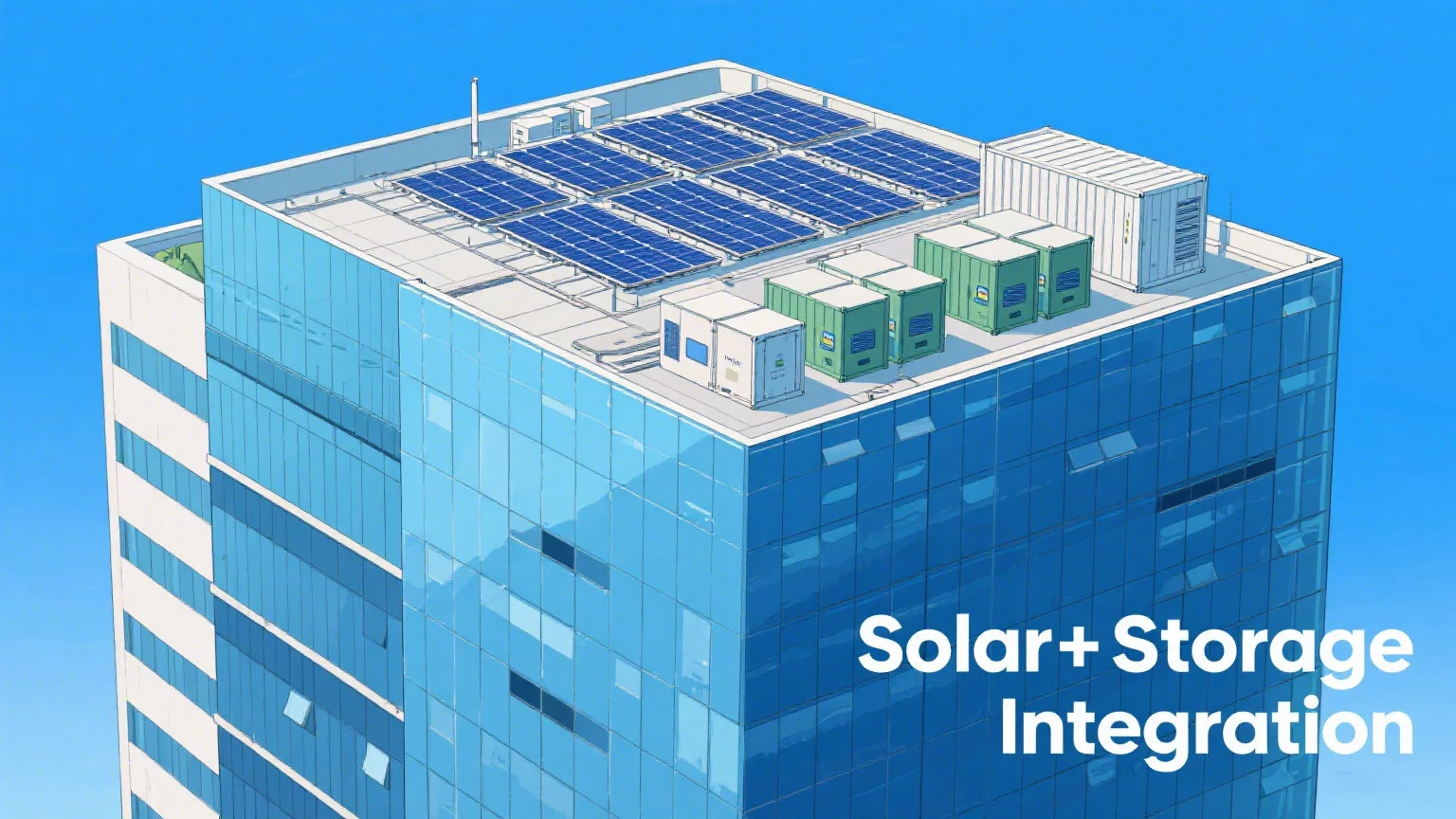 solar plus storage system for a Singapore office building in 2025